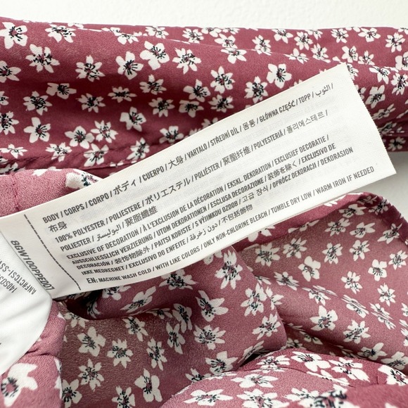 Abercrombie Fitch Womens Floral Print Long Sleeve Button Down Shirt XS - Picture 3 of 9